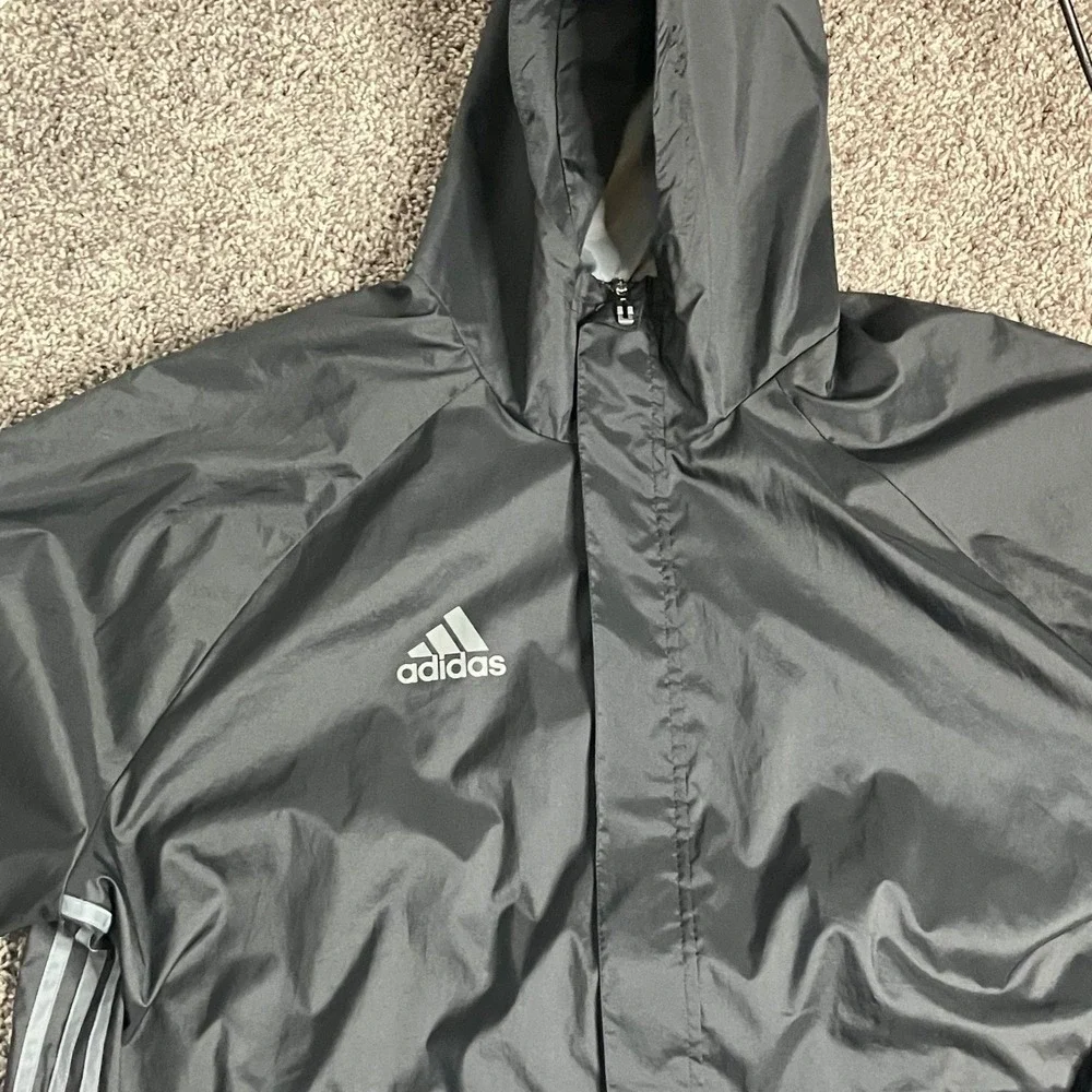 Adidas Condivo 16 Windbreaker‎ Jacket Mens 2XL Black Hooded 2XL Soccer Rain Coat